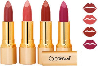 

Color Fever Exclusive Long Lasting Intense Wear Matte Lipstick (Multicolor) 95(Mauve, Peach, Dry Orange, Purple, 16.8 g)