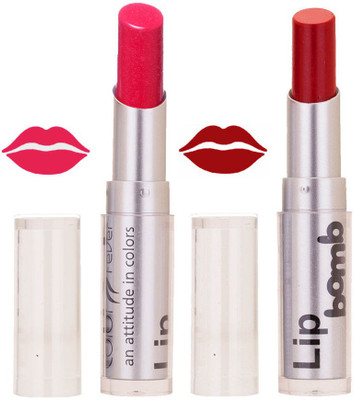 

Color Fever Creamy Matte profissional77160381Pink, Dark Red Lipstick(Pink, Dark Red, 6.4 g)