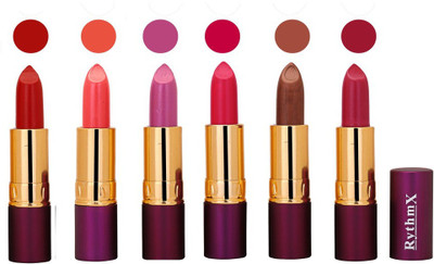 

Rythmx Long Lasting Lipstick(Pack of 6, Multicolour)215(Red)