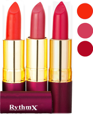 

Rythmx Matte Lipstick Combo 411 433 435(Multicolor)
