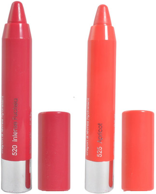 

7 Heaven's Photogenic Chubby Lip Crayon(Shade-(Intense Fucshia-520)(Apricot-525), 3 g)