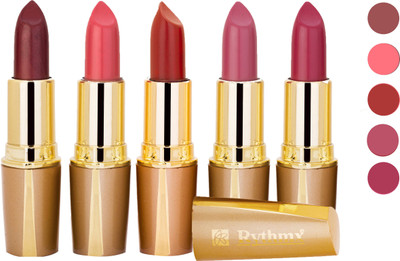 

Rythmx Creamy Matte Lipstick 2207201631 Light Red, Neon Pink, Brown, Light Brown, Pink Lipstick(Brown, Purple, Maroon, Red)