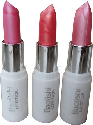 

Baolishi Long Lasting Lipstick-OK-Set of 3(Multicolor)