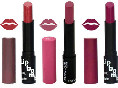 Bonjour Paris Super Matte Lipstick Combo 172(Multicolor,, 10.5 g)