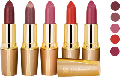 

Rythmx Creamy Matte Lipstick 2207201614 Light Red, Neon Pink, Brown, Light Brown, Pink Lipstick(Brown, Purple, Maroon, Red, 20 g)