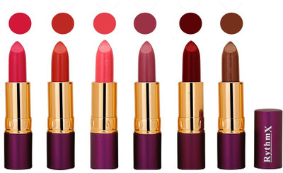

Rythmx Long Lasting Lipstick (Pack of 6) 1818(Sahde-0121)