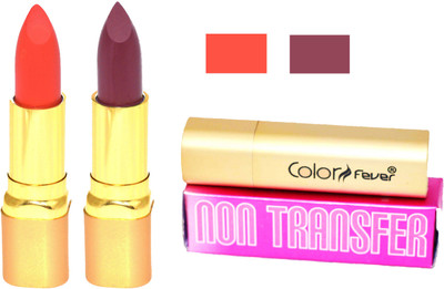 

Color Fever Orange Non Transfer Matte Lipstick-100(Plum, Orange, 8.4 g)
