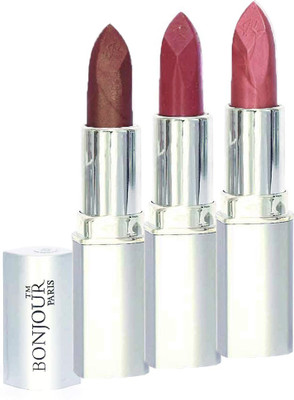 

Bonjour Paris Professional 002 Coffee,Mauve,Light Pink Lipstick(Coffee, Mauve, Light Pink, 11.4 g)