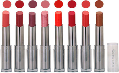 

Rythmx Rich Shades Smooth Matte Lipstick (Pack of 8) 548(Peaches Pink,Mauve,Burgundy,Shimmer,Bright Fantasy,Pink,Redish Orange,Copper Brown)