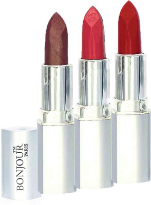 

Bonjour Professional 0235 Coffee Intense Nude Brick Red Lipstick(Intense Nude, Coffee, Brick Red, 11.4 g)