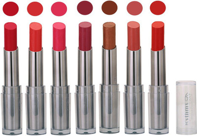 

Rythmx Color Blast Super Stay Lipstick Combo (Pack of 7, in Perfect Sade)194(Red)
