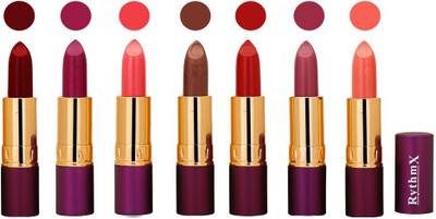 

Rythmx Premium Lipstick Combo (Pack of 7)(Mazanta,Peaches Pink,Brown,Peaches Peach,)