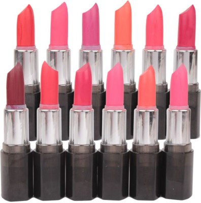 

Mars LOVEABLE LIPSTICKS Set of 12A(Multicolor, 4.5 ml)