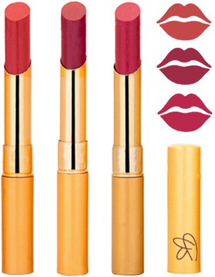 

Rythmx Mauve+Plum Purple+Pink Color Lipstick Combo 337(Multicolor,)