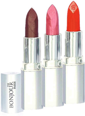 

Bonjour Paris Professional 040 Coffee,Light Pink,Orange Lipstick(Coffee, Light Pink, Orange, 11.4 g)