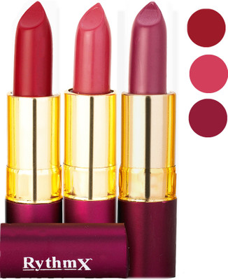 

Rythmx Matte Lipstick Combo 411 415 429(Multicolor)