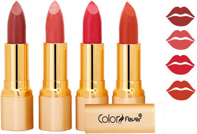 

Color Fever Exclusive Long Lasting Intense Wear Matte Lipstick (Multicolor) 88(Mauve, Peach, Neon, Brick Orange, 16.8 g)