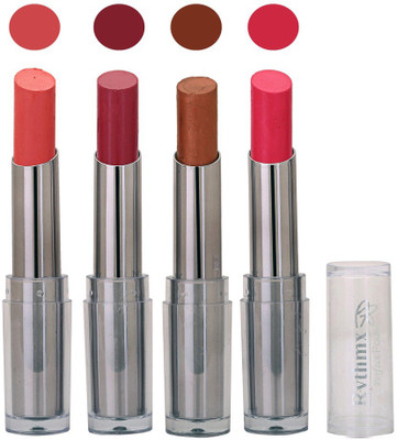 

Rythmx Lipstick in Peach,Mazanta,Brown,Pink Stain Pack of 4(Multicolor)