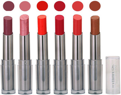 

Rythmx Color Show Creamy Matte Lipstick (Pack of 6) 487(Purple)