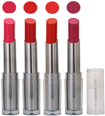 

Rythmx Creme Lipstick in Pink,Red,Frosty Orange,Mazanta Pack of 4(Multicolor)