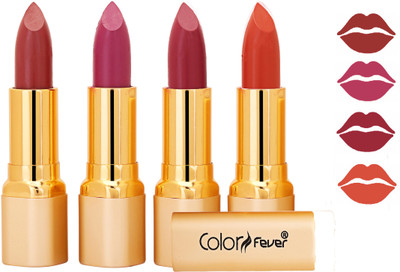 

Color Fever Exclusive Long Lasting Intense Wear Matte Lipstick (Multicolor) 31(Mauve, Plum, Mauve, Brick Orange, 16.8 g)