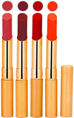 

Rythmx Creamy Matte Long Lasing Premium Lipstick ( Coral, Brown, Orange, And Red Lip Colors)(Coral, Brown, Orange, Red, 8.8 g)