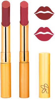 

Rythmx Red+Mauve Color Lipstick Combo 216(Multicolor,)