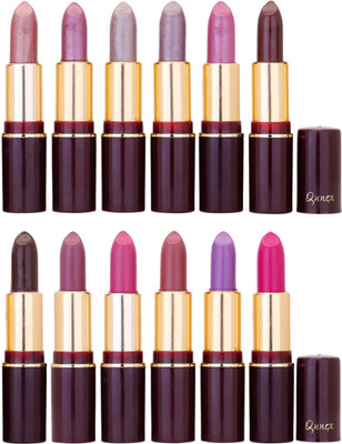 

Qunex Rich Colour Lipstick Wholesale Combo 1105201612(Multicolor,, 48 g)