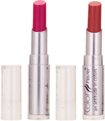 

Color Fever Creamy Matte Limited Offer77160138Purple, Peach Lipstick Set(Purple, Peach)