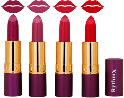 

Rythmx in Four Different Color Lipstick Combo 5118(Multicolor)