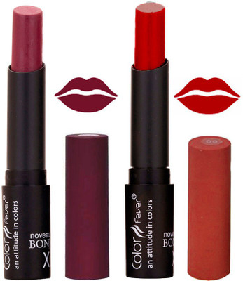 

Color Fever Wine Creamy Matte Offer Lipstick Set-03-09(Wine, Red, 7 g)
