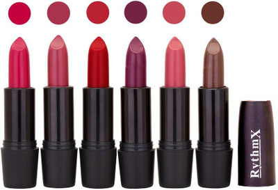 

Rythmx Multi Shade Soft Matte Lipstick (Pack of 6) 986(Shade - 026)