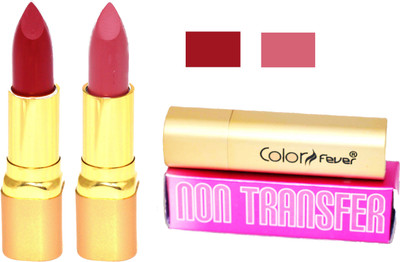 

Color Fever Lipstick Dark Red Set 154(Wine, Dark Red, 8.4 g)
