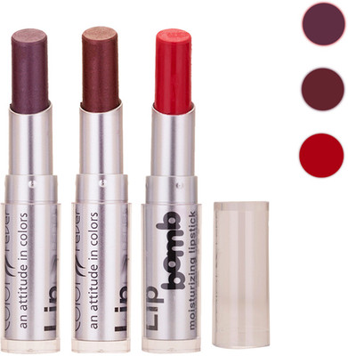 

Color Fever New Delhi Girls Selected Color Lipstick 48(Plum, Brown, Red, 9.6 g)