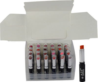 

ADS Glossy & Shine Lipstick Pack of 24(GPTGU-A, 3 g)