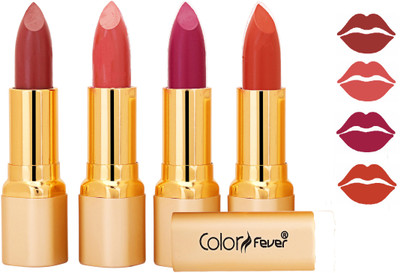 

Color Fever Exclusive Long Lasting Intense Wear Matte Lipstick (Multicolor) 108(Mauve, Peach, Purple, Brick Orange, 16.8 g)