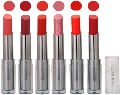 

Rythmx Color Show Creamy Matte Lipstick (Pack of 6) 512(Shade-95)