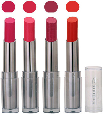 

Rythmx Lipstick in Mazanta And Glossy Red Shades Pack of 4(Multicolor)