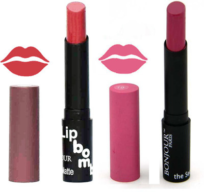 

Color Fever Creamy Matte Lipstick Combo 1-10(Multicolor,, 8 g)
