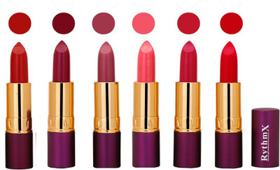 

Rythmx Long Lasting Lipstick(Pack of 6, Multicolour)220(Pink)