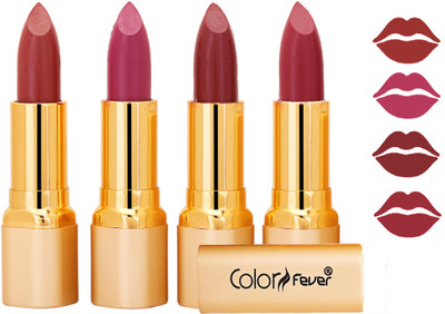

Color Fever Exclusive Long Lasting Intense Wear Matte Lipstick (Multicolor) 13(Mauve, Plum, Mauve, Mauve, 16.8 g)