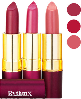 

Rythmx Matte Lipstick Combo 416 431 436(Multicolor,)