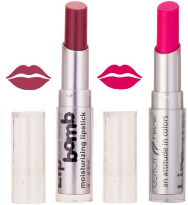 Color Fever Creamy Matte profissional77160277Purple, Neon Pink Lipstick(Purple, Neon Pink, 6.4 g)