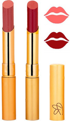 

Rythmx Mauve+Mahroon Color Lipstick Combo 201(Multicolor,)