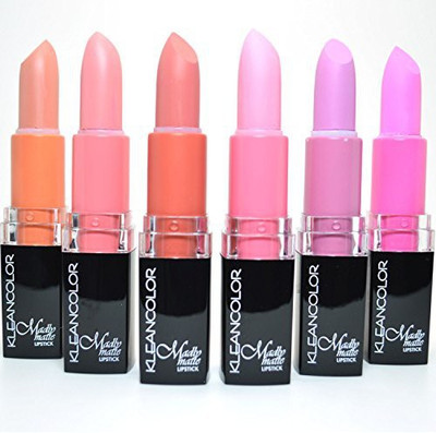

Kleancolor Madly Matte Set Bold Vivid Pink Apricot + Free Earring By LS1882(Multicolor)