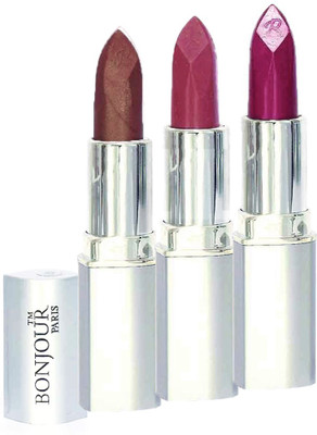 

Bonjour Paris Professional 078 Coffee,Light Pink,Wine Lipstick(Coffee, Light Pink, Wine, 11.4 g)