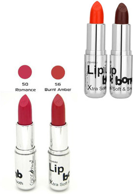 

Color Fever Silver Neon Lipstick 50 56 57 14(Romance, Burnt Amber, Coral, Maroon, 16 g)
