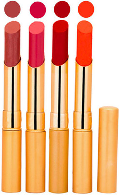 

Rythmx Creamy Matte Long Lasing Premium Lipstick ( Nude, Magenta, Orange, And Red Lip Colors)(Nude, Magenta, Orange, Red)