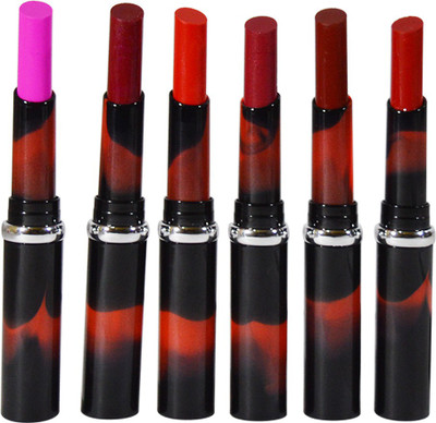 

Mars Rouge Glam Color Lipstick Pack of 6(A1, 1.7 g)