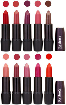 Rythmx Lipstick Wholesale Rate All Color Combo Set(Shade - 55)